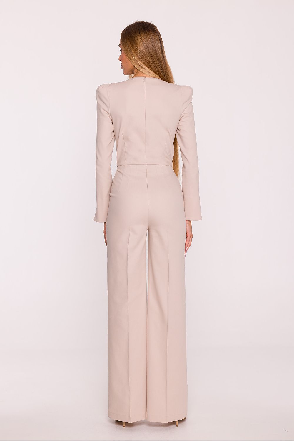 Boss Energy Jumpsuit - Beige - Ruby Vixen