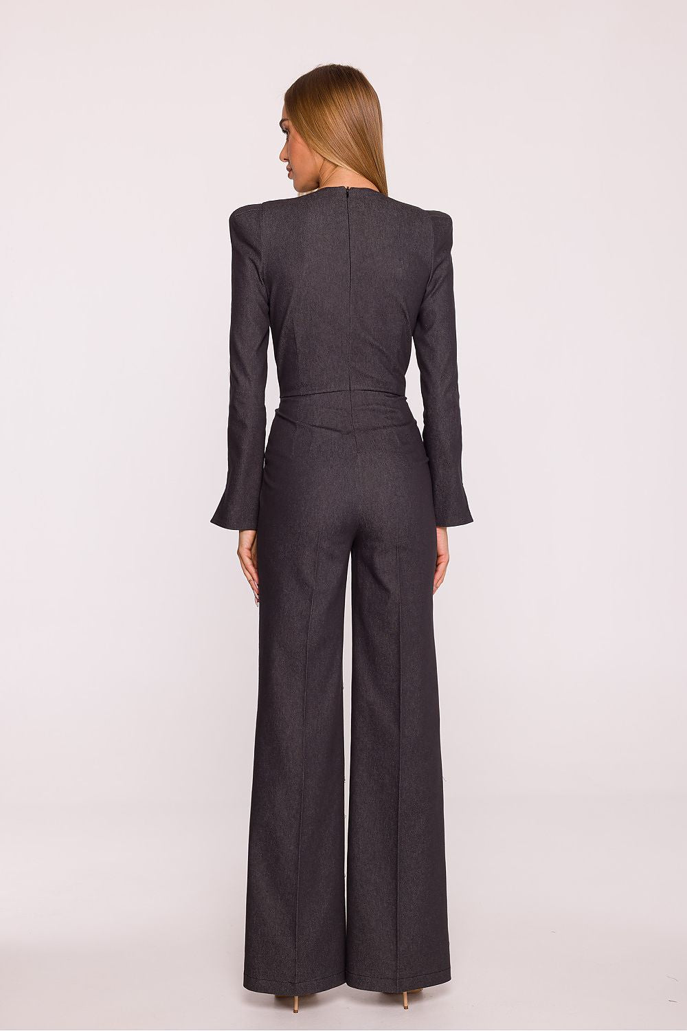 Boss Energy Jumpsuit - Dark Grey - Ruby Vixen