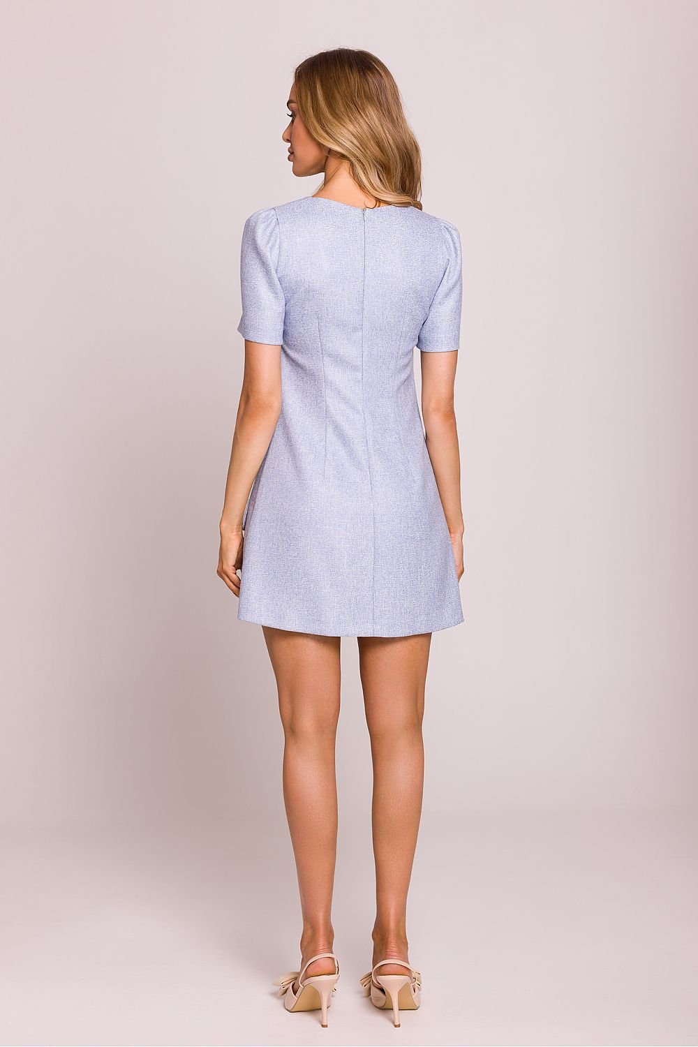 Elle A-Line Mini Dress - Light Blue - Ruby Vixen