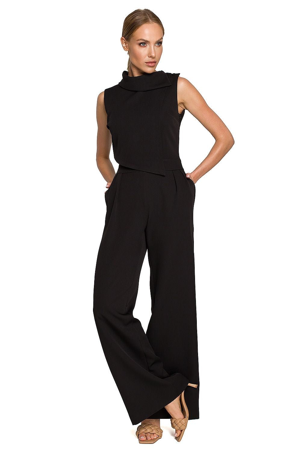Isla Sleeveless Jumpsuit - Black - Ruby Vixen