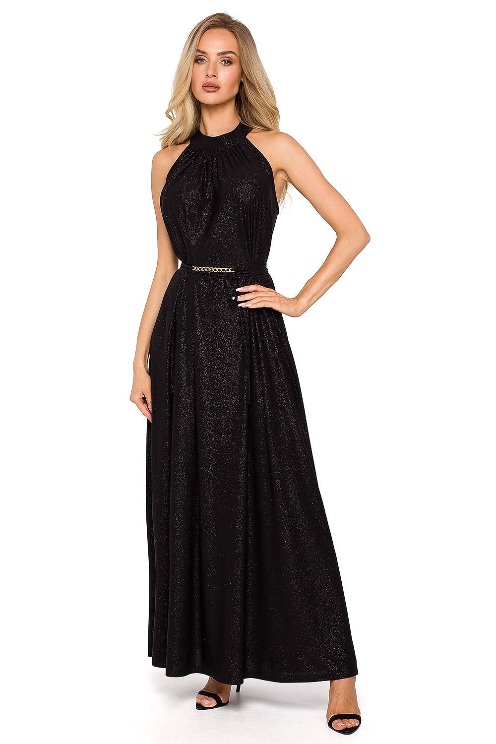 Stella Halterneck Maxi Dress - Black - Ruby Vixen