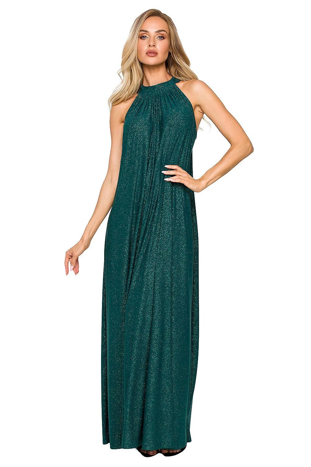 Stella Halterneck Maxi Dress - Emerald - Ruby Vixen