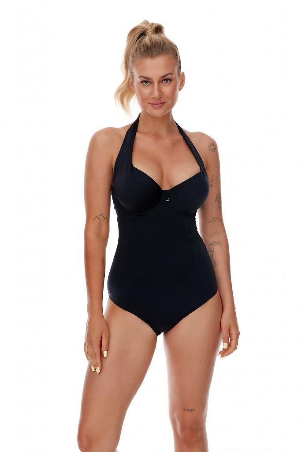 Summer Siren One Piece Swimsuit - Black | Ruby Vixen