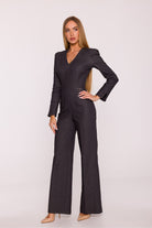 Boss Energy Jumpsuit - Dark Grey - Ruby Vixen
