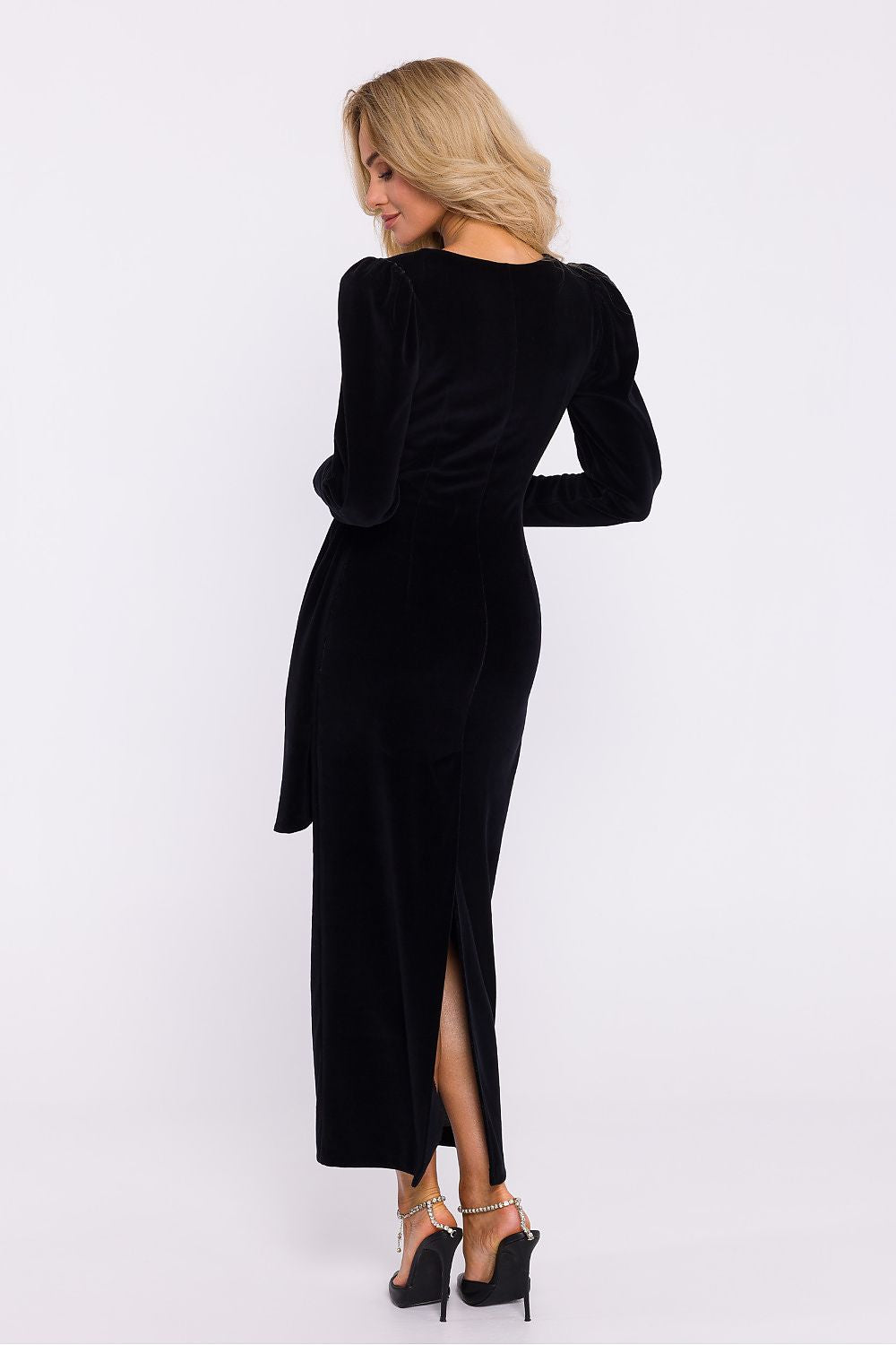Modern Muse Wrap Maxi Dress - Black - Ruby Vixen