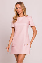 Elle A-Line Mini Dress - Pink - Ruby Vixen