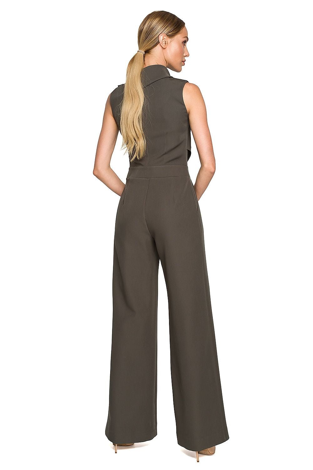 Isla Sleeveless Jumpsuit - Hunter Green - Ruby Vixen