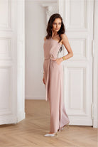 Isotta One Shoulder Jumpsuit - Blush - Ruby Vixen