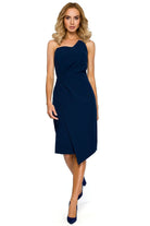 Juliette Strapless Cocktail Dress - Navy Blue - Ruby Vixen