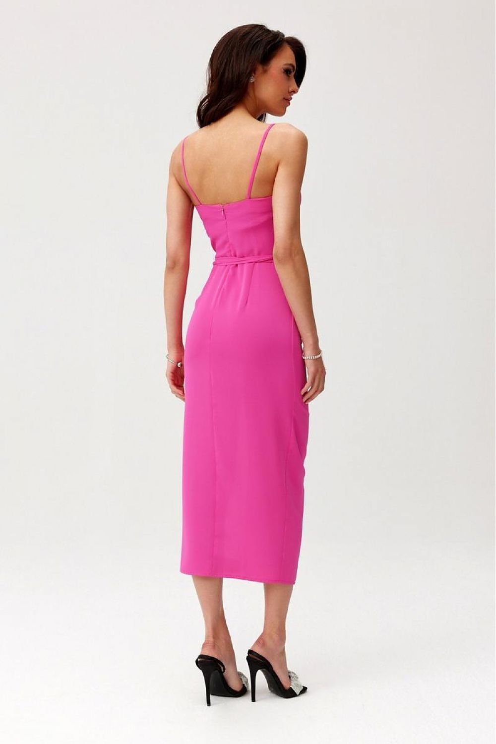 Maribel Midi Cocktail Dress - Candy Pink - Ruby Vixen