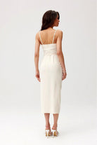 Maribel Midi Cocktail Dress - Ivory - Ruby Vixen