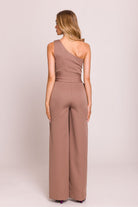 Mila Asymmetrical Jumpsuit - Mocha - Ruby Vixen
