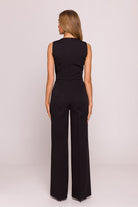 Nova Sleeveless Jumpsuit - Black - Ruby Vixen
