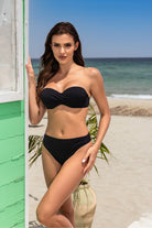 Sea Siren Strapless Bikini Set - Black, Bikini Set, Ruby Vixen