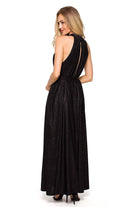 Stella Halterneck Maxi Dress - Black - Ruby Vixen