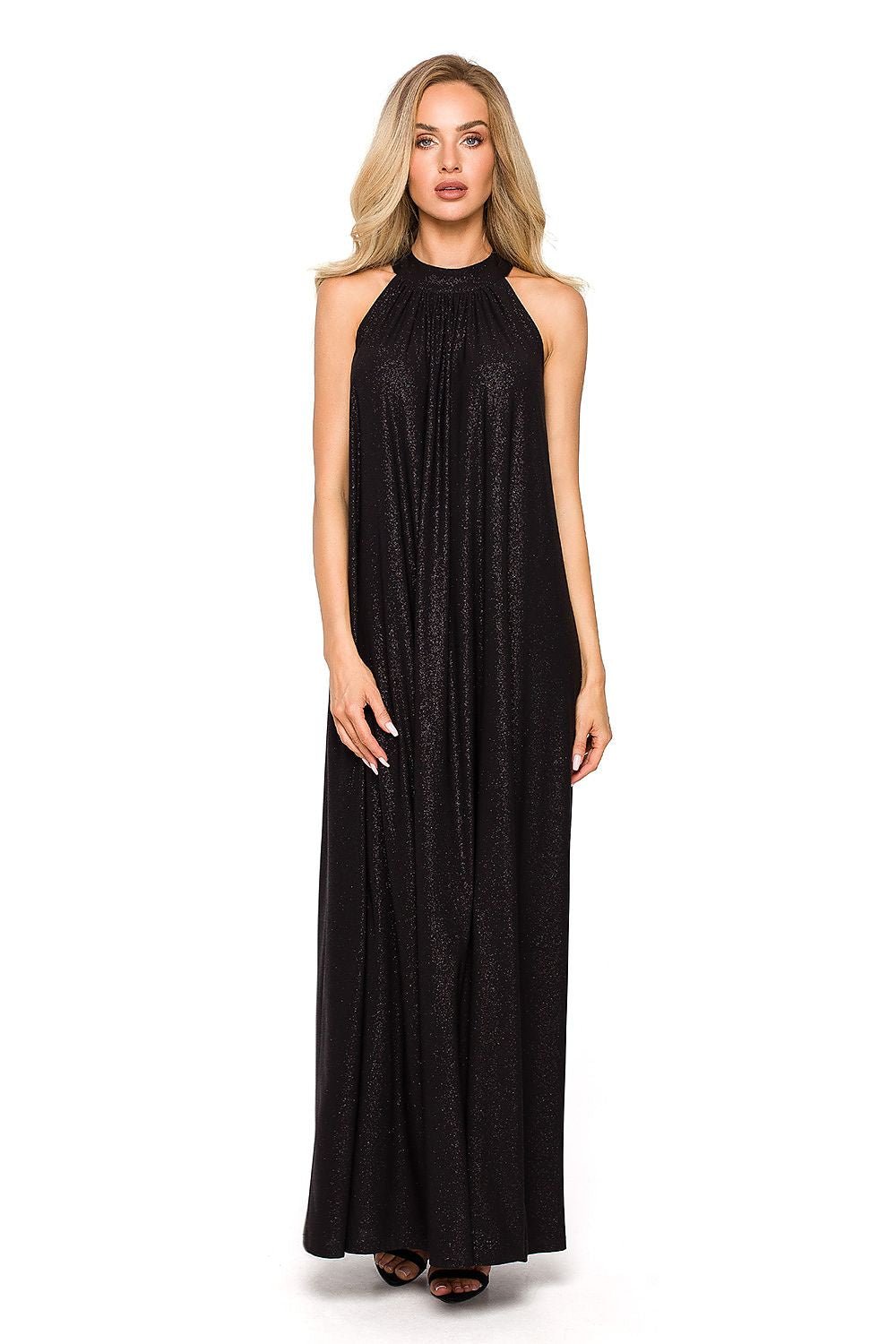Stella Halterneck Maxi Dress - Black - Ruby Vixen