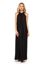 Stella Halterneck Maxi Dress - Black - Ruby Vixen