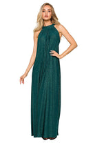 Stella Halterneck Maxi Dress - Emerald - Ruby Vixen
